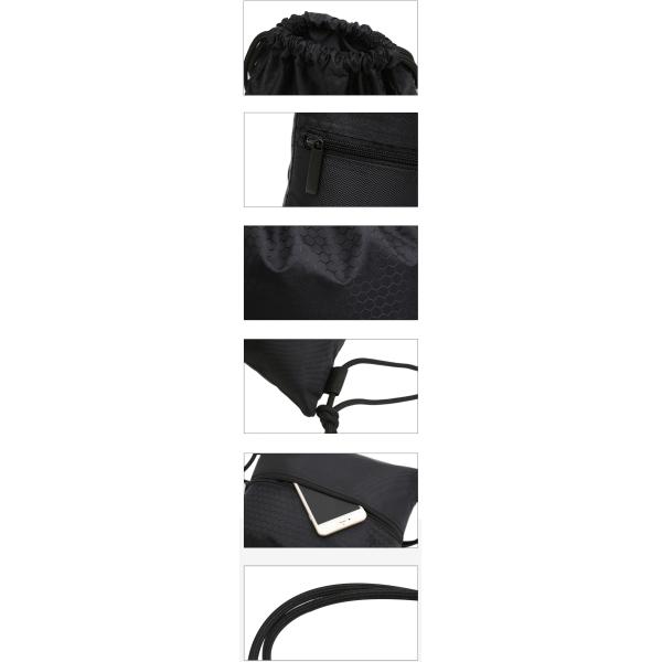 HAJJ Drawstring Bag Durable Reusable Backpack for Comfortable Polyester Slipper Shoes