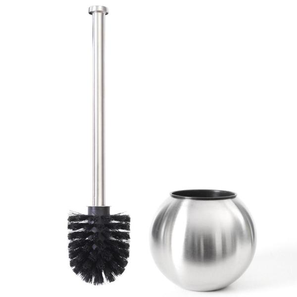 Round  Toilet Brush And Holder Morden Free Standing Clean Tool Customized Logo