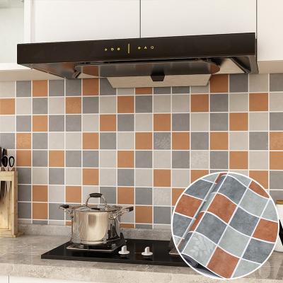Carreaux en céramique mosaïque PVC papier peint 3D auto-adhésif pour salle de bain papier peint de cuisine amovible