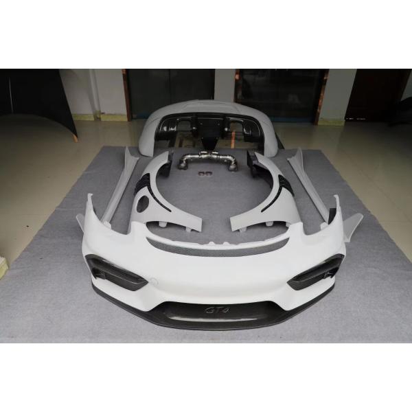 Auto Parts for Porsche 981Boxster Cayman Body Kit 981Boxster Cayman Upgraded GT4-style Front and Rear Bumper Body Kit