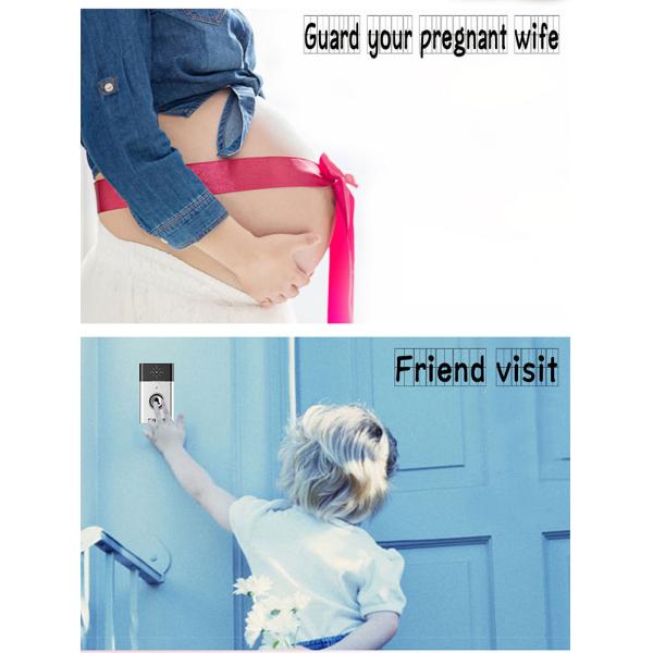 Серебряный/золотой цвет функцию разговора беспроводной дверной колокол