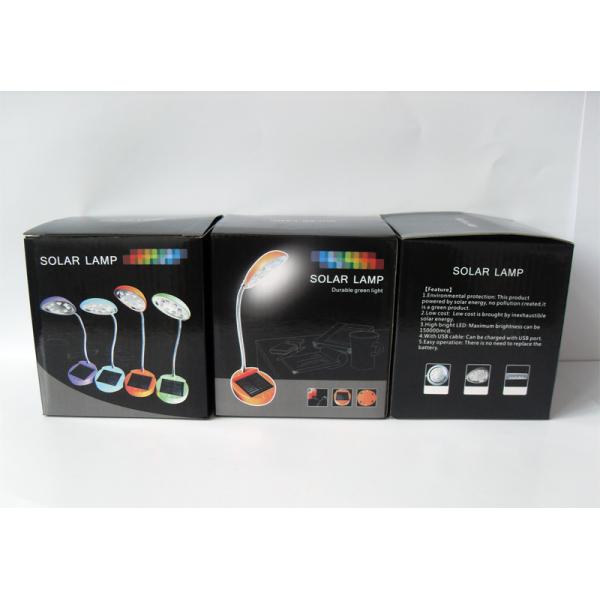 8LED solar power table lamp, can powered by USB cable