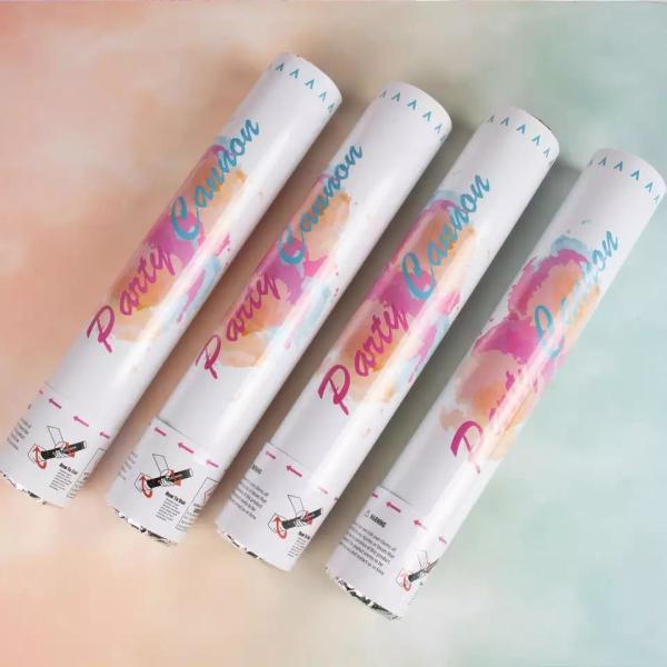 Wholesale Confetti Powder Cannon Gender Reveal Party Supplies Popper- Smoke Powder & Confetti Sticks Cannons