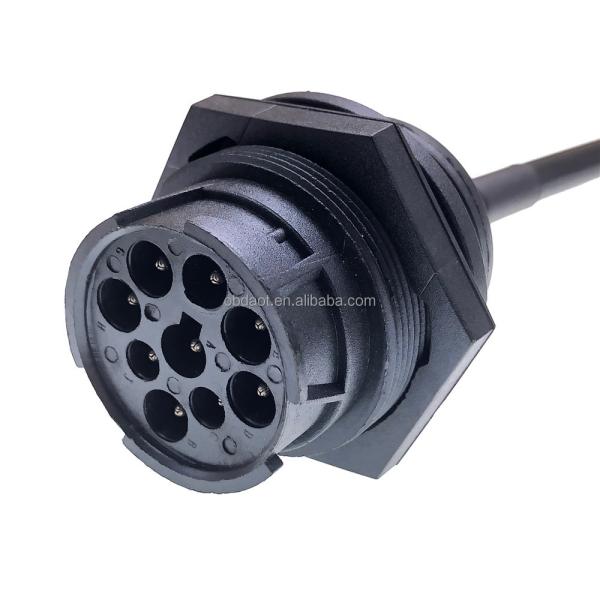 J1939 Install Y- Cable w/Threaded Nut Black/Low-Speed Drawing/pictures and samples Required with Diagnostic Fault Code