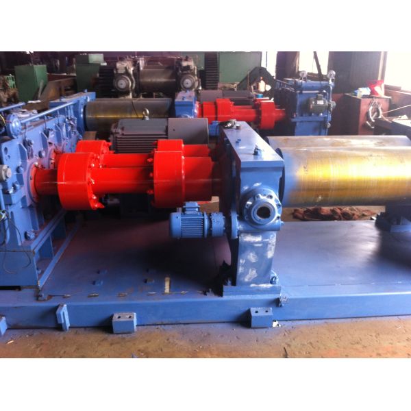 PLC Controlled 2 Roll Rubber Mixing Machine with 50-100kg/h Capacity and Stainless Steel Construction