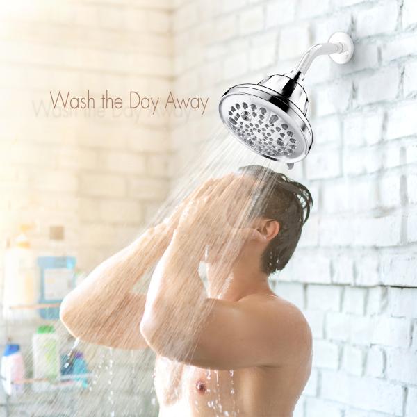 7 Functions Ceramic Valve Core Bathroom Wall Mounted Showerhead for Bathroom Room