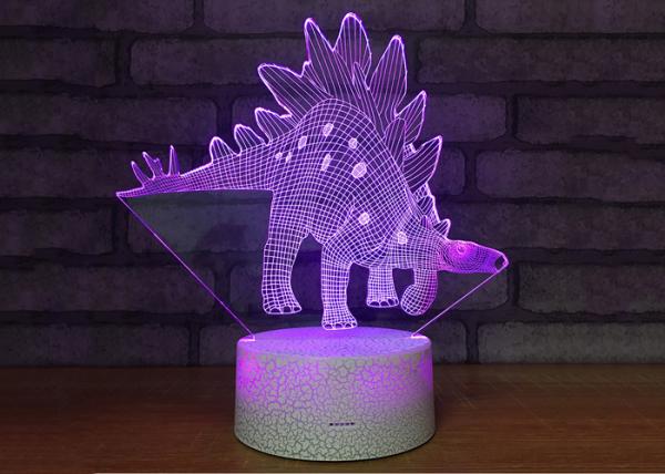 ABS 3D LED Night Light , 3D Illusion Table Lamp Dinosaur Toys AA Battery