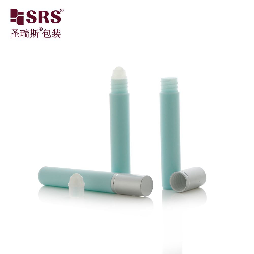 8ml Refillable Plastic Roll‑on Bottle Plastic Roller Ball Aluminum Cap Skincare Perfume Packaging Bottle