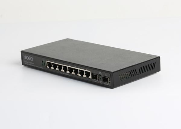 16K MAC Learning 8 1000M TP 2 1000M SFP Ports SFP Fiber Switch 10 Ports