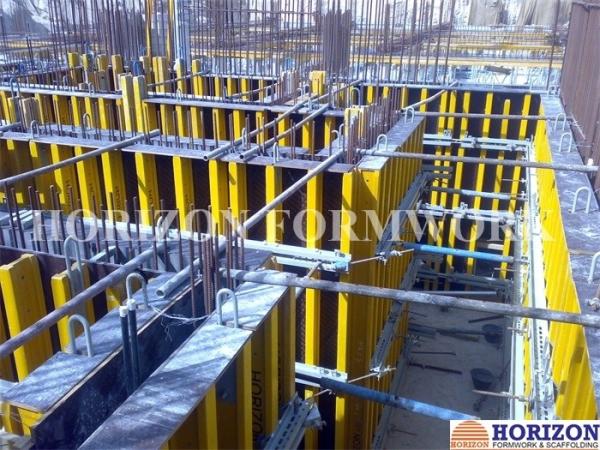 Push Pull Brace Climbing Scaffolding System Tailored Beams To Support Wall Form