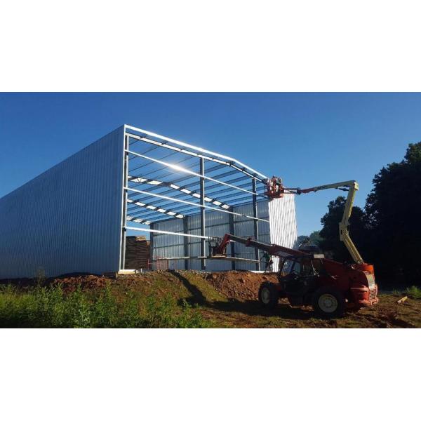 Steel Frame Industrial Workshop 50-Year Life Time Eco-Friendly Long Lifespan Suitable For Commercial Agricultural Needs