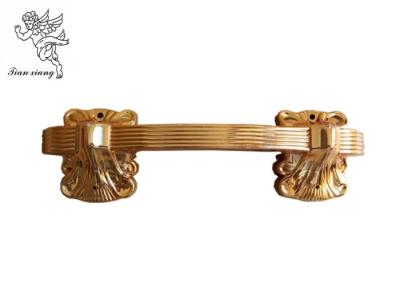 O caixão plástico da cor de cobre segura o estilo africano dos acessórios do caixão para carregar