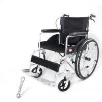 Capacité de charge médicale du fauteuil roulant 100kg de transport de pliage d'alliage d'aluminium