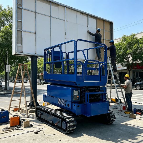 Double Stage Balanced Scissors Lift Platform Self Leveling 1890kg 240V