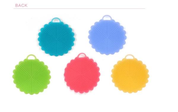 Kitchen Cleaning Silicone Mold Tools , Silicon Sponge Brush Dish Washing Sponge Scrubber
