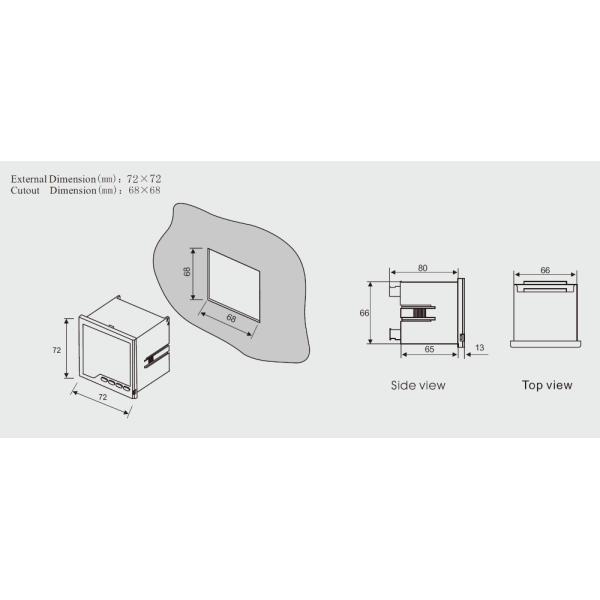 Economical digital hz panel Frequency Meter