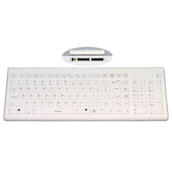 108 Keys Wireless Sterilizable Silicone Keyboard 2mm Key Travel