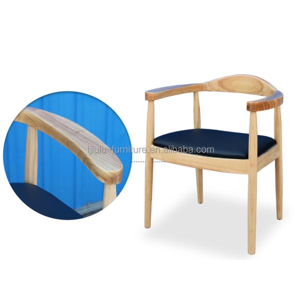 Silla de comedor de madera ecológica para los amantes del café en hoteles y hogares contemporáneos