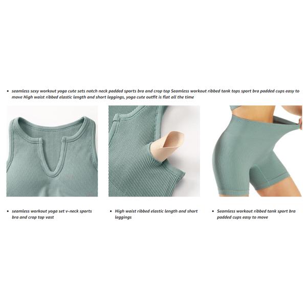 Ребристый безшовный безшовный набор фитнеса спортзала носки йоги