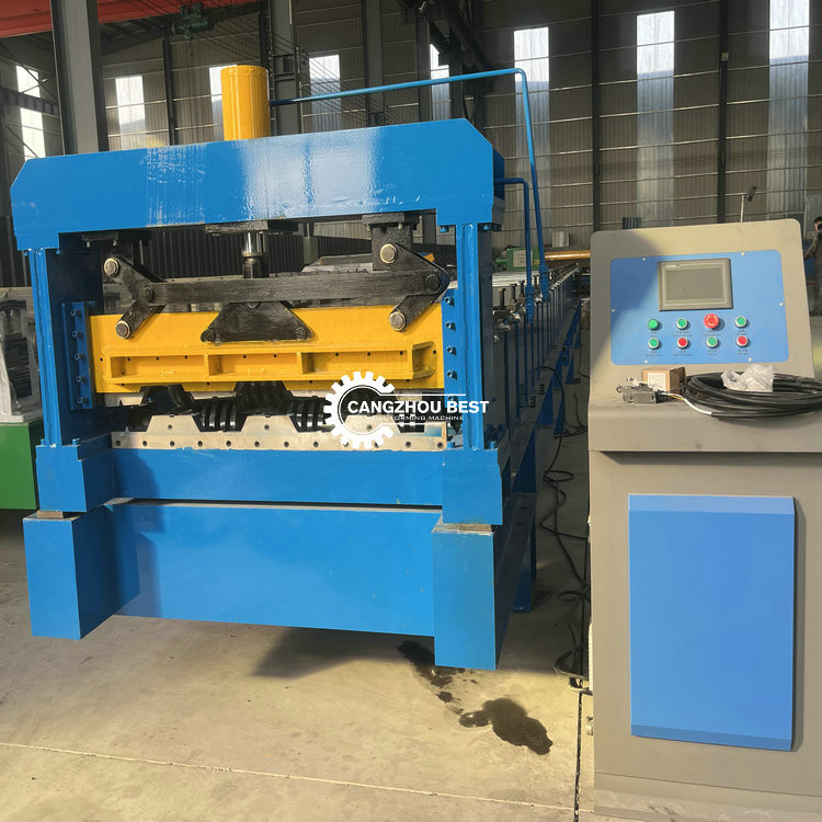 Крен пола управлением Plc стальной украшая формируя машину автоматически гальванизировал толь