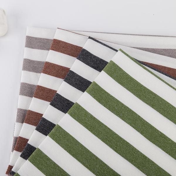 Respirável e absorvente de suor Moderno fácil de cuidar Tecido de tricô a riscas para camisa de polo