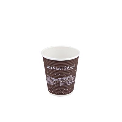 Copos de café dobro Compostable 12oz descartável da parede para a bebida