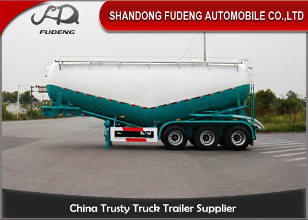 3 Axles Cement Semi Trailer , powder tank trailer , Dry Bulk Tank Trailers For Sale Dubai