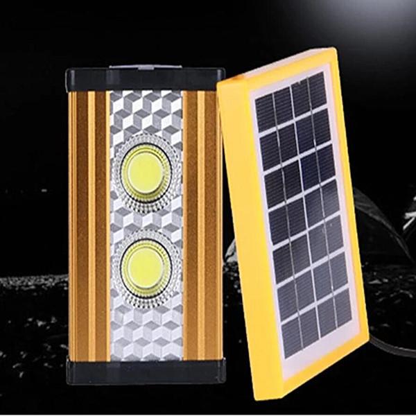 Solar Led Light with Battery & Multi-function USB Connectors for Emergency Lighting