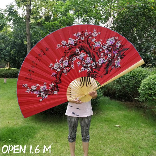 [I AM YOUR FANS]Bamboo Hanging Wall Fan Large Size Wall Mounted Fans for Wedding & Home Decor