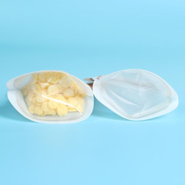 Household Reusable Stand Up Ziplock Bags Food Can Shaped Plastic Packaging Bag / Mason Jar