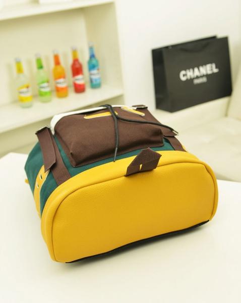 New fashion shoulder bag pig nose color bag Korean middle school students bag men's and women's bag travel bag