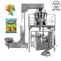 Controle gomoso automático do PLC da máquina de embalagem dos doces do urso do alimento de petisco