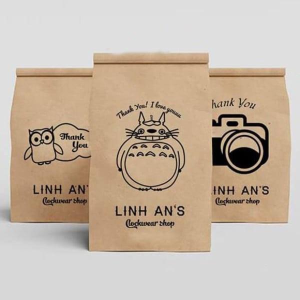 Self Adhesive Kraft Paper Bag Eco Friendly Bottom Gusseted Bag Strong Expandability