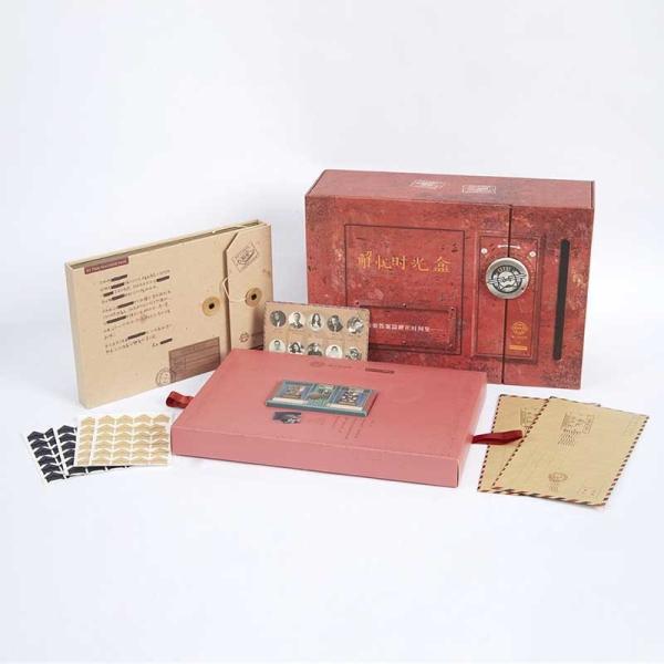 Custom Handmade Composite Packaging Vintage Style Box With Button Complex Structural