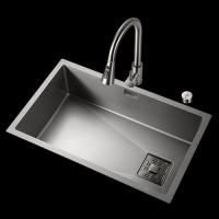 Vente en gros Simple Design Custom Moderne Rectangulaire Métal Lamière Chrome Double Evier de Cuisine Pour Utilisation à domicile