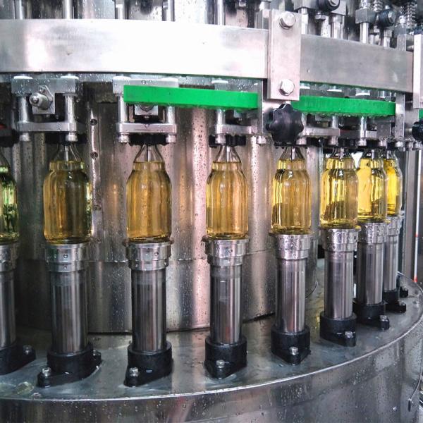 SGS Certified 10000BPH Glass Bottle Juice Filling Machine automatic tree in one bottle capper machine