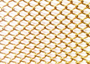Ouro flexível Mesh Curtain da cortina 13ft da bobina do metal da decoração da