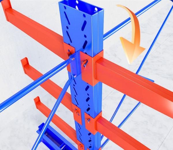 Warehouse Heavy Duty Cantilever Storage Racks Adjustable Cantilever Shelf 300–800kg/Arm