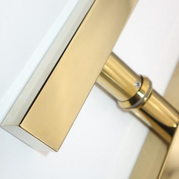 Ajoutez une touche d'or à votre salle de bain avec des poignées de porte en verre en acier inoxydable