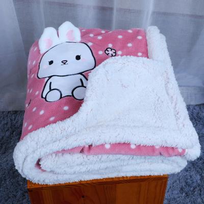 Warm Embroidered Personalized Flannel Blanket 30X40in Polyester Flannel Blanket