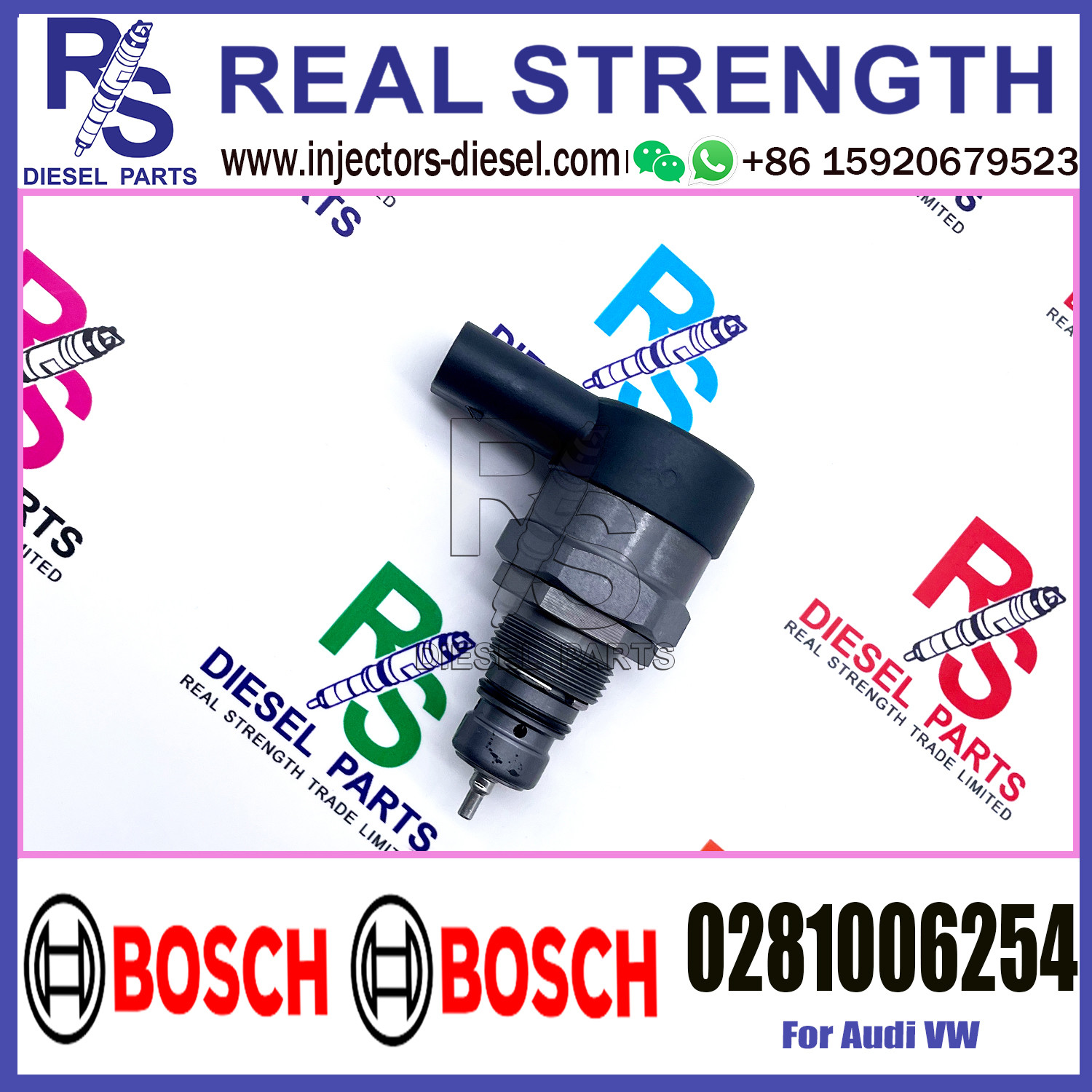 Соленоид 0281006254 регулятора модулирующей лампы 0281006254 DRV BOSCH применимый к Audi A4 A5 A6 A8 Q7, VW 3,0 4,2 4,0 TDI