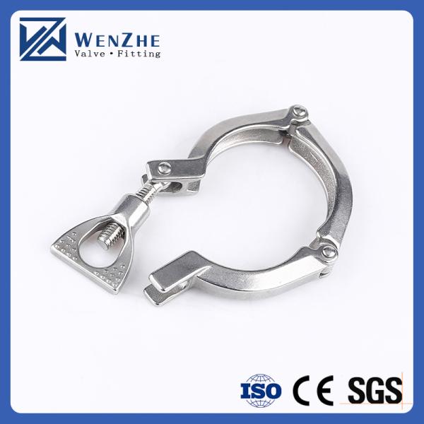 WENZHE Ss304 316L Stainless Steel 3Pc Pipe Quick Tri Clamp Three Piece Clamp Ferrul Clamp