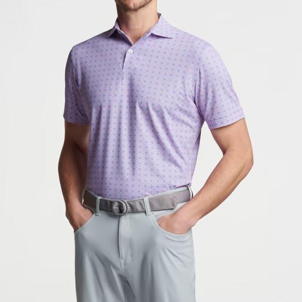 7 dias Apoio à encomenda de amostras para camisa de polo masculina de malha em desporto e moda