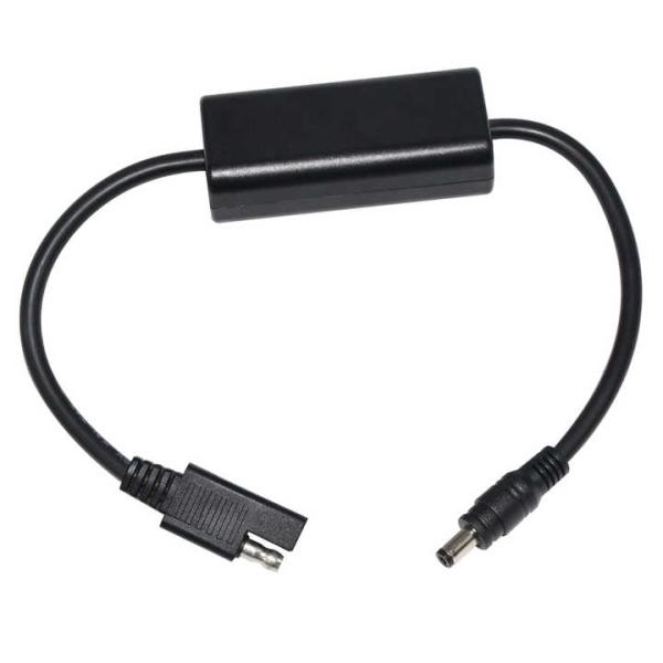 SAE to DC 5.5x2.1mm Step-Up Power Cable -5V to 12V Converter Adapter for Solar Panel, Battery Pack, LED, Router Use