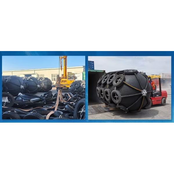 Jincheng ISO 17357 Natural Rubber 3.3*6.5m Pneumatic Marine Rubber Fender for Ship to Ship Application
