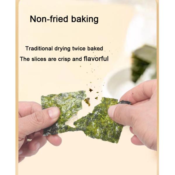 Les casse-croûte rôtis d'algue 100% organique ont grillé Nori Seaweed For Healthy Snacking