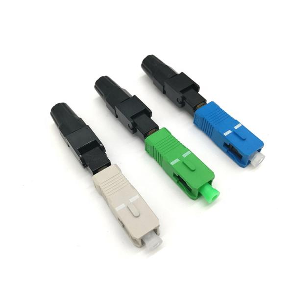 Field Quick Assemble Fiber Fast Connector SCAPC Dust Proof UL Rated Plastic Housing