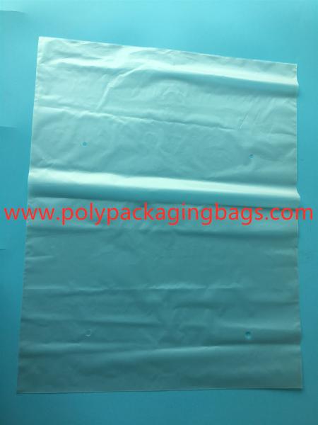 3 Sides Sealed Packaging Poly Bags Environmental Protection White Transparent Degradable Material