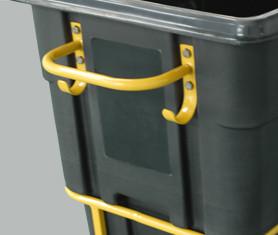 650Litre Black Rotational Molded Heavy Duty Tilt Trucks
