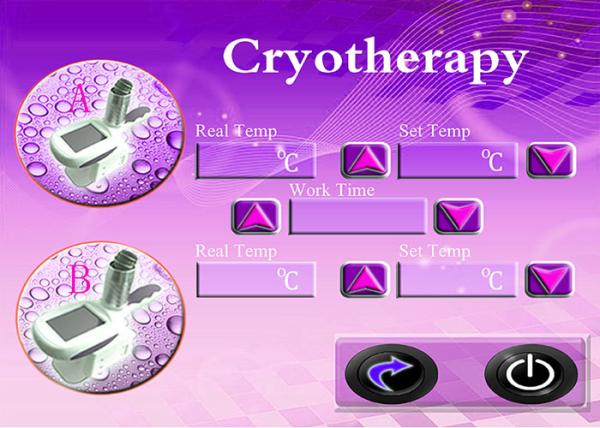 CE Standard Cryotherapy Body Slimming Equipment With Big Fat Freeze Handle